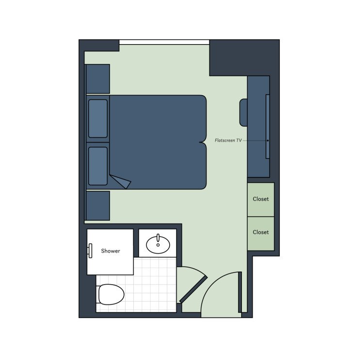 Deluxe Stateroom floor plan on S.S. São Gabriel