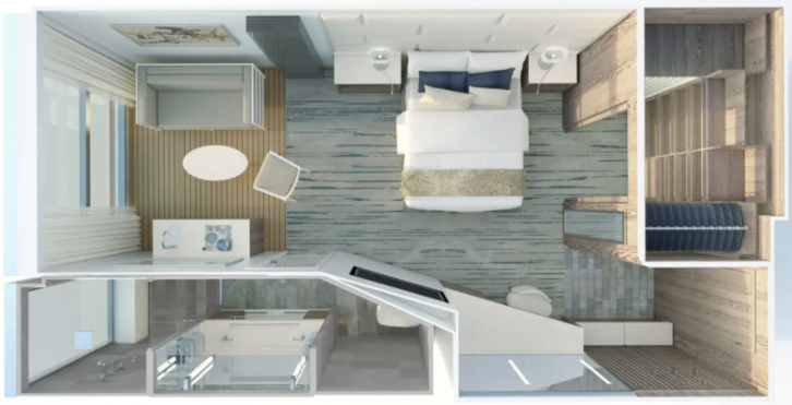 Deluxe Veranda Suite floor Plan