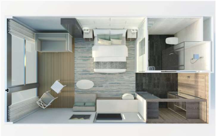Superior Veranda Suite floor Plan