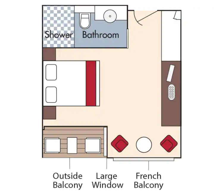Cat AA Staterooms floor Plan