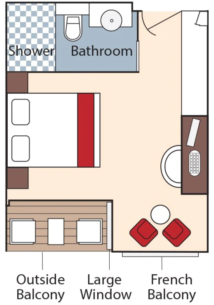 Cat BA Staterooms floor Plan