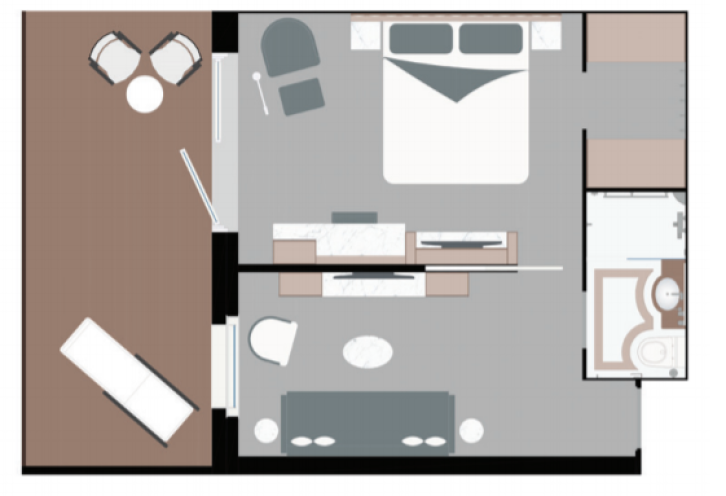Junior Suite floor Plan