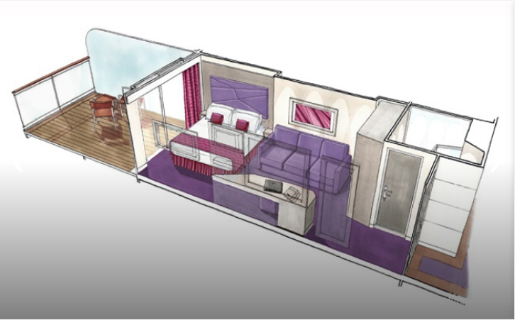 Premium Suite Aurea with Terrace floor Plan
