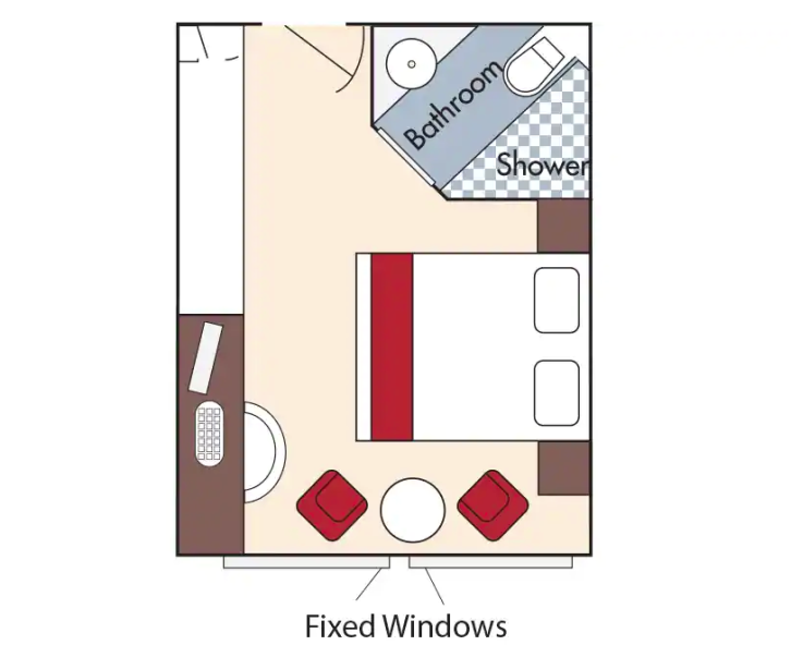 Cat D Staterooms floor Plan