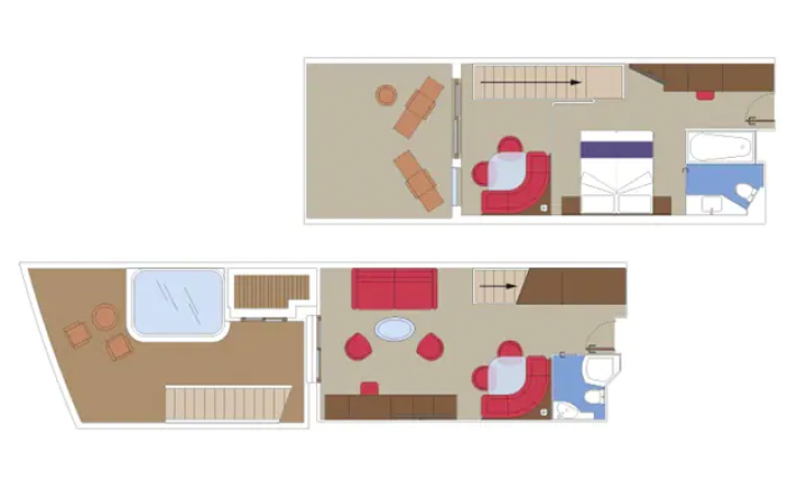 Connecting Interior floor Plan