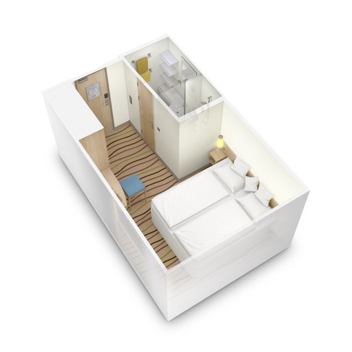Studio Balcony floor Plan