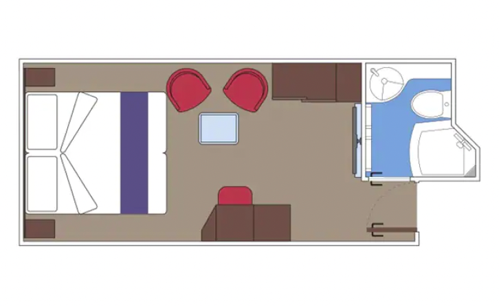 MSC Yacht Club Interior Suite floor Plan