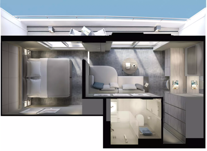 Deluxe Balcony Suite floor Plan