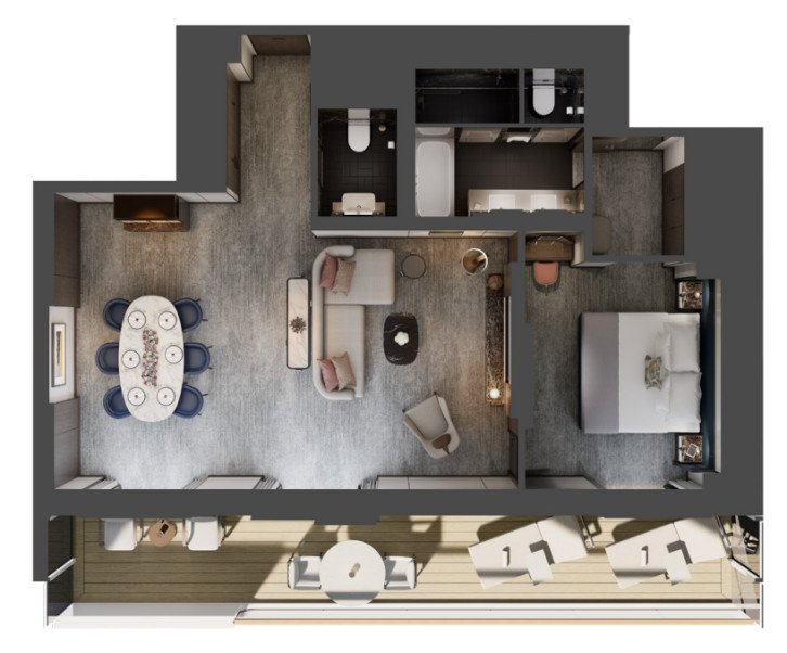 Balcony Aurea floor Plan