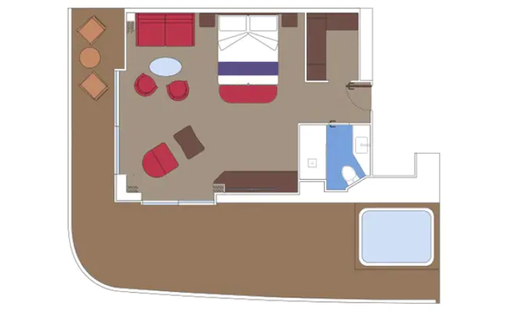 Grand Suite Aurea with Terrace floor Plan