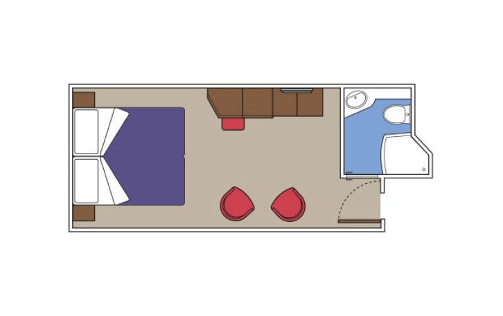 MSC Yacht Club Interior Suite floor Plan