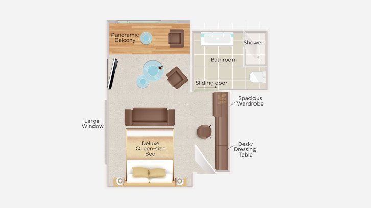MSC Yacht Club Deluxe Suite floor Plan