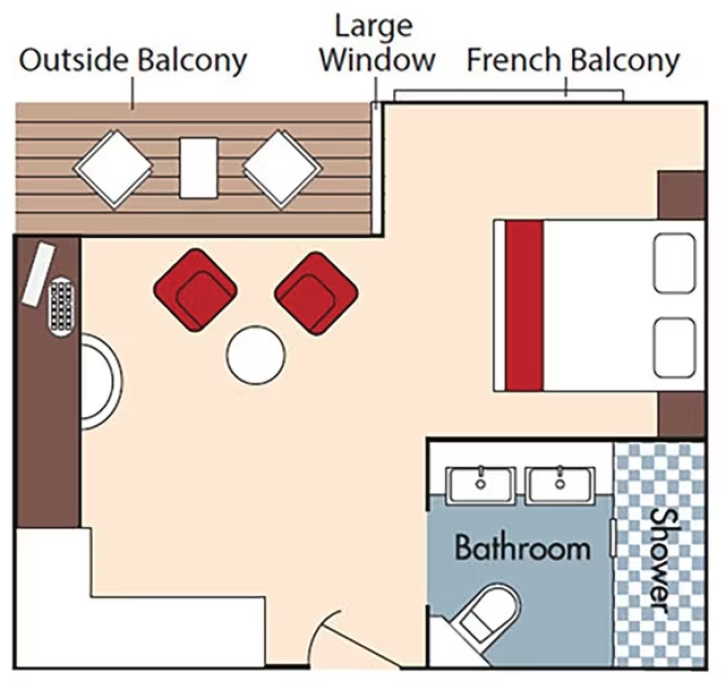 Grand Suite Aurea with Terrace and Whirlpool floor Plan