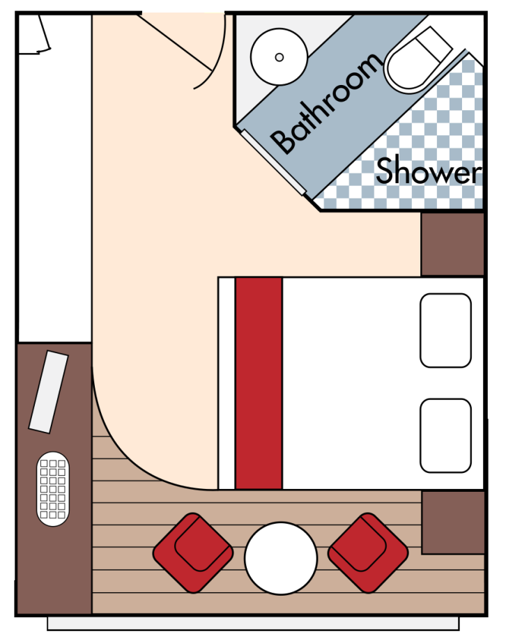 Cabana Mini-Suite floor Plan