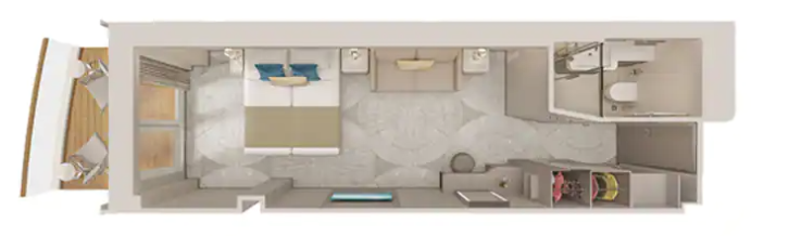 Family Club Balcony Suite floor Plan
