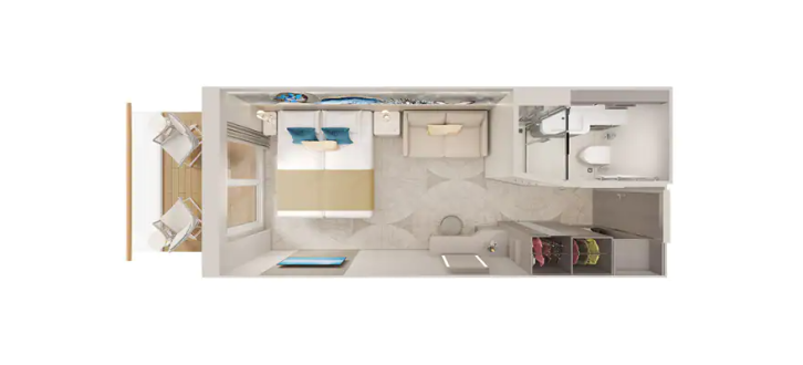 Sailaway Club Balcony Suite floor Plan