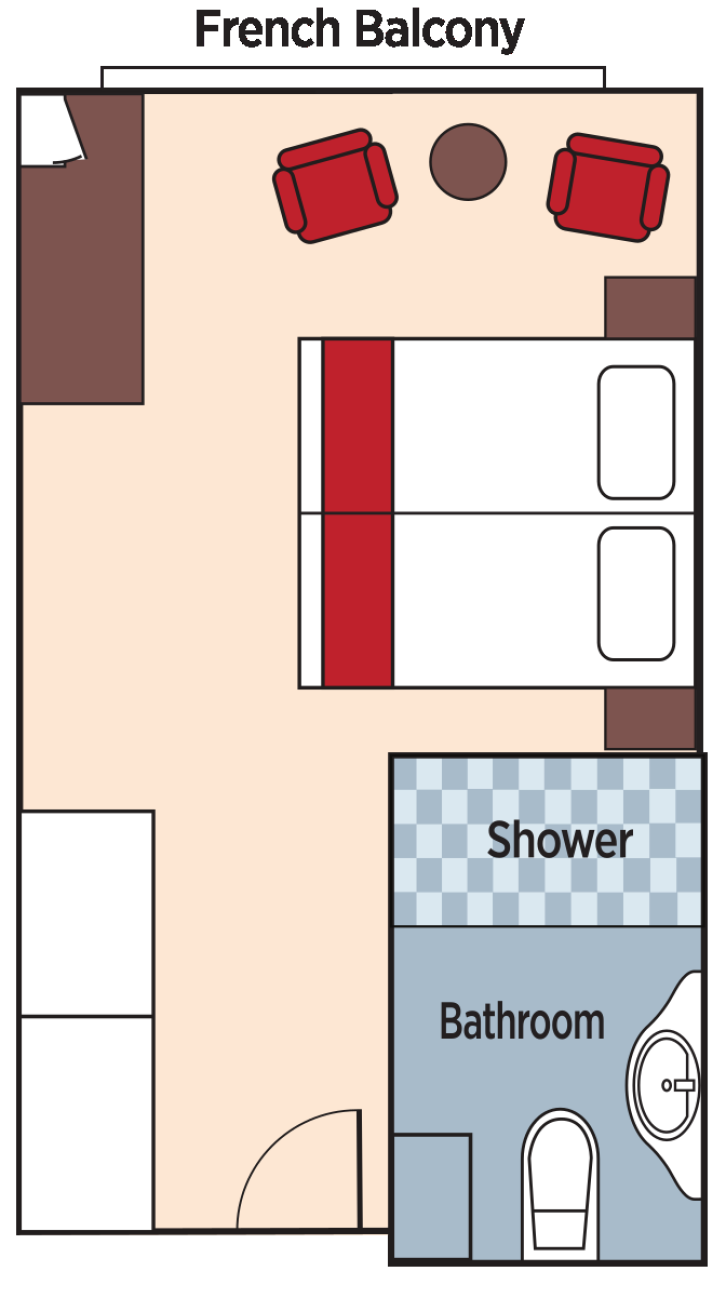 French Balcony (CB) floor Plan