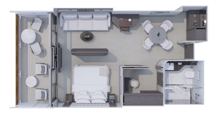 Deluxe Penthouse floor Plan