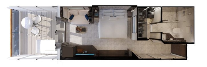 Ocean Grand Terrace Suite floor Plan