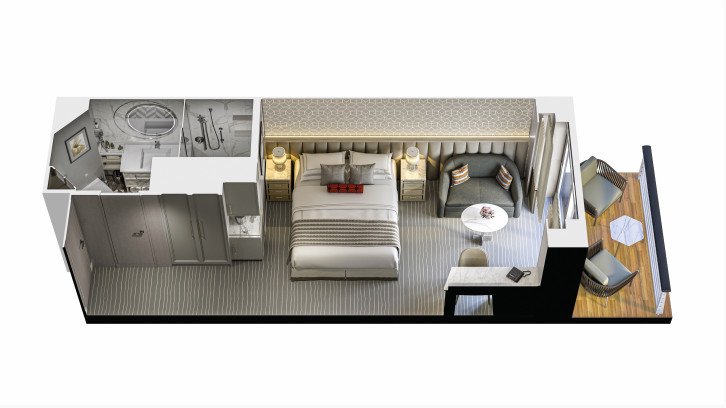Veranda Stateroom floor Plan