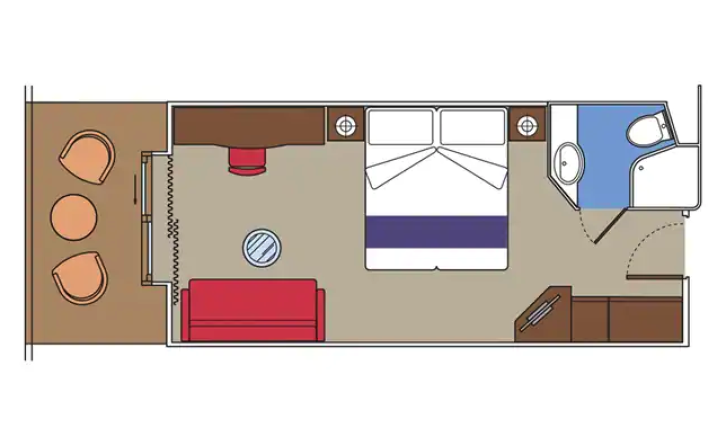 Deluxe Balcony Aurea floor Plan