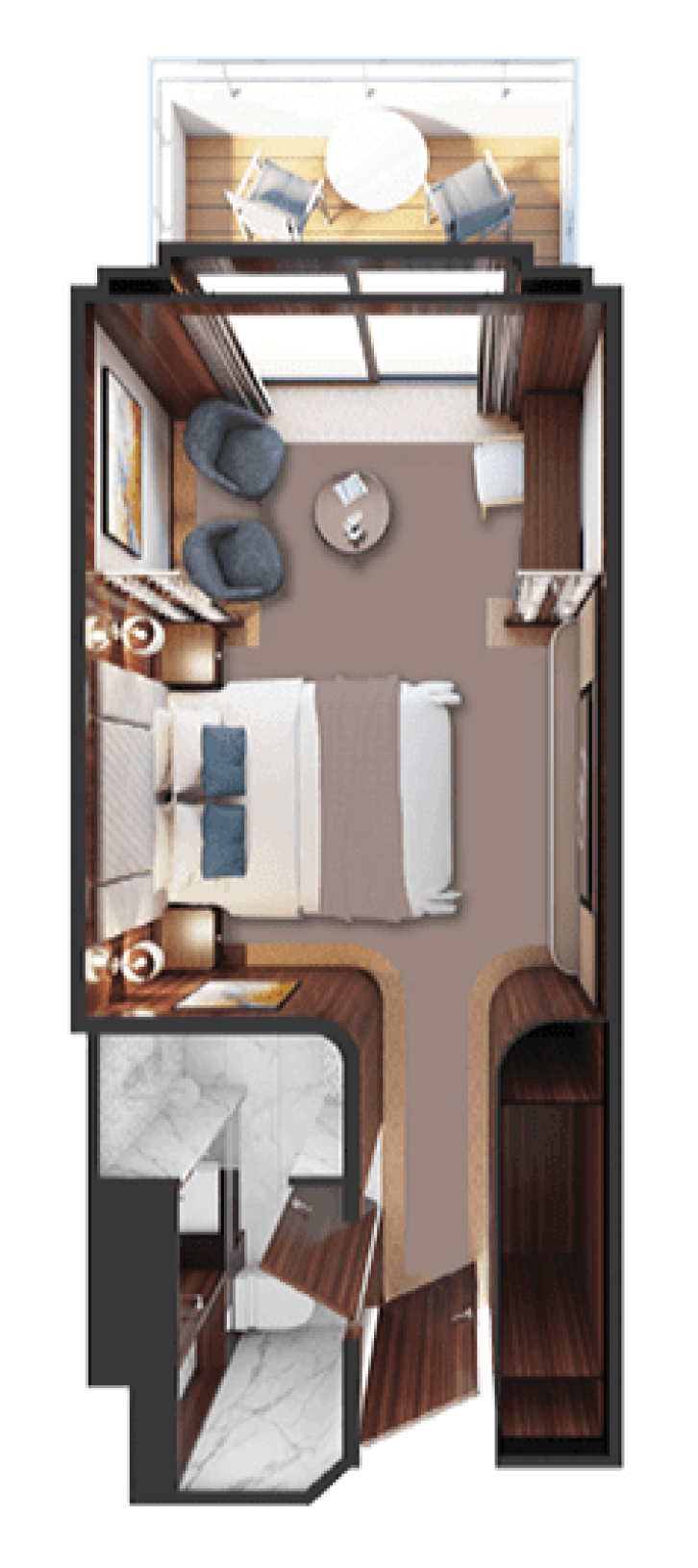 Veranda Stateroom floor Plan