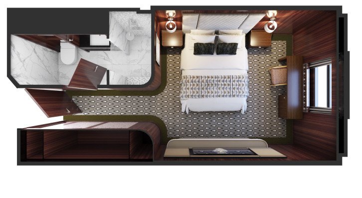 Adventure Ocean Stateroom floor Plan