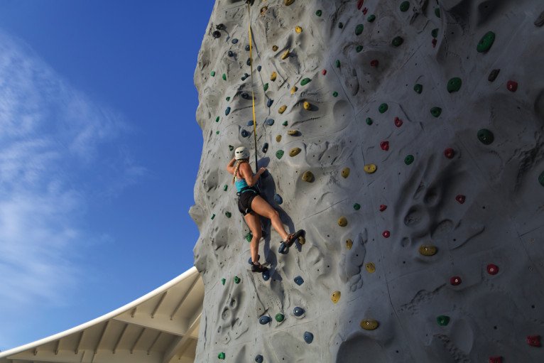 Rock Climbing Wall on Adventure of the Seas