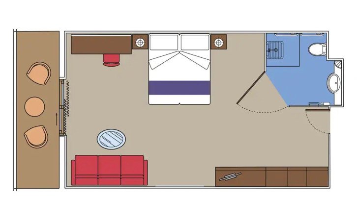 Junior Suite Aurea With Sealed Window floor Plan