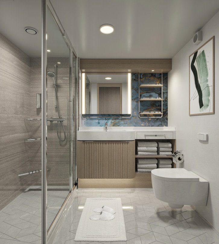 Forward-Facing Suite with Master Bedroom & Large Balcony