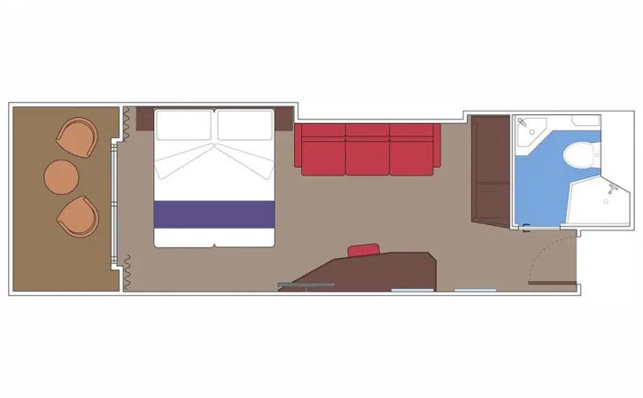 Deluxe Balcony Aurea floor Plan