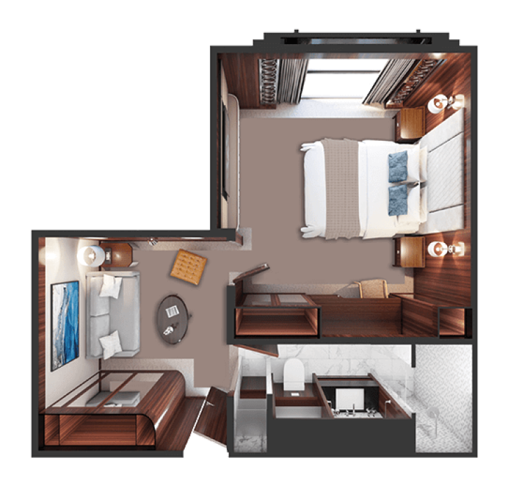 Horizon Deluxe Stateroom floor Plan