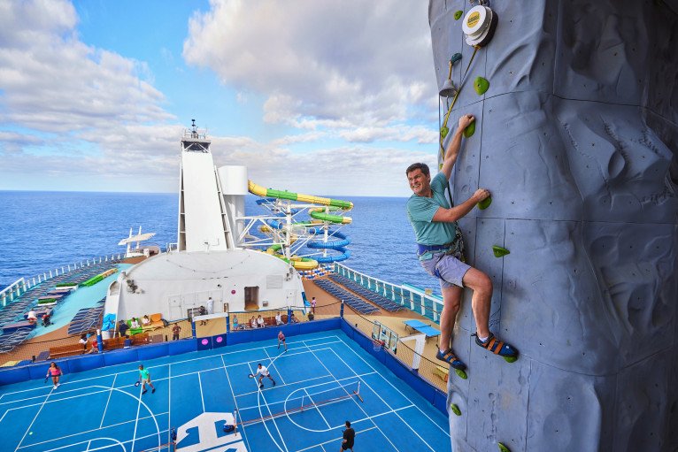 Rock Climbing Wall on Freedom of the Seas