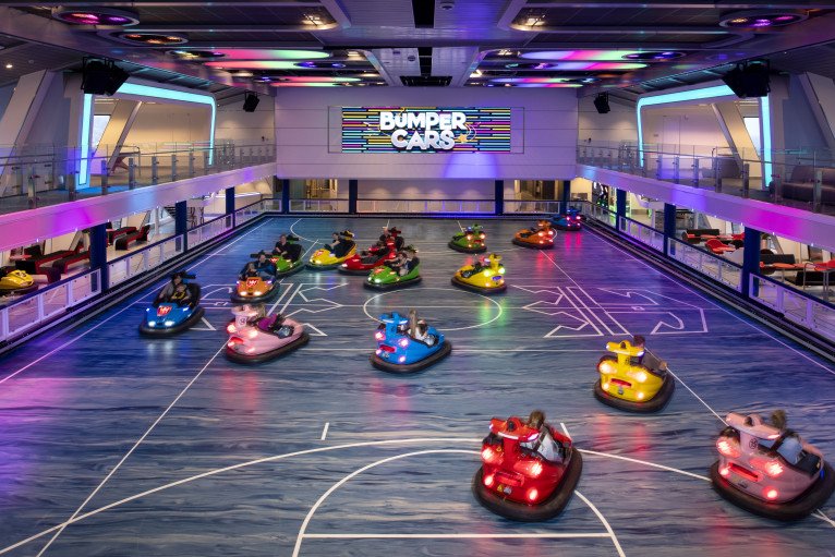Bumper Cars on Spectrum of the Seas