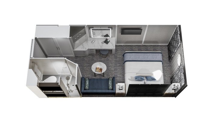 Ocean View Stateroom floor Plan