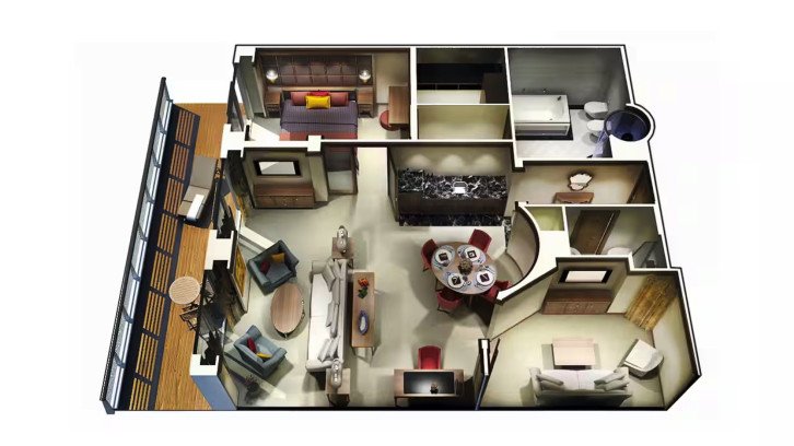 Oceania Suite floor Plan