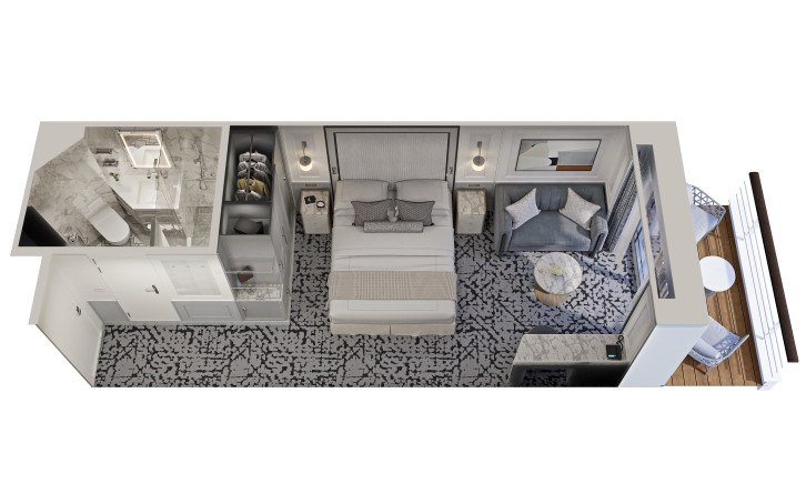 Veranda Stateroom floor Plan