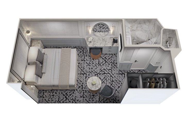 Inside Stateroom floor Plan