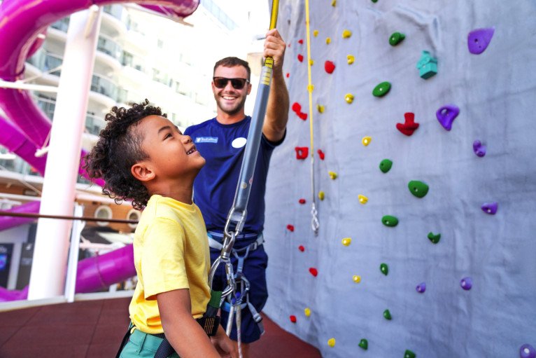 Rock Climbing Wall on Rhapsody of the Seas