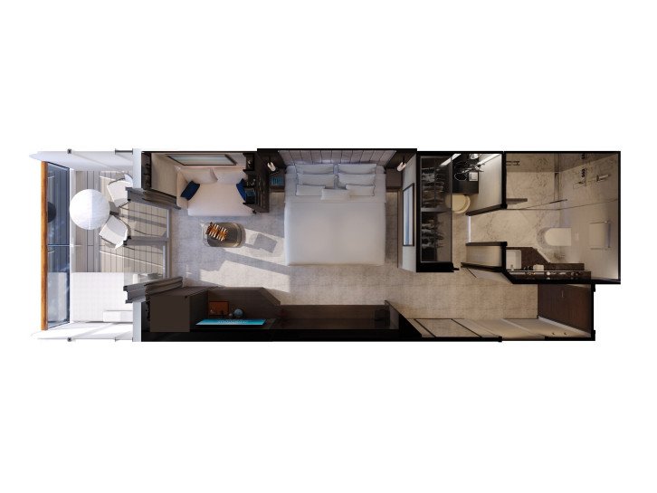 Ocean Terrace Suite floor Plan