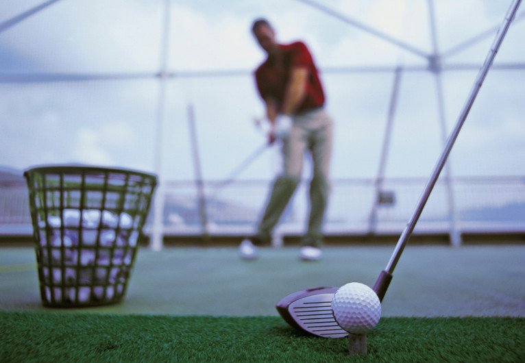 Golf Driving Net on Pride of America