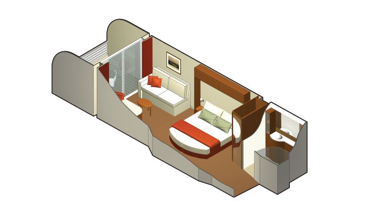 Concierge Class Stateroom Guarantee floor Plan