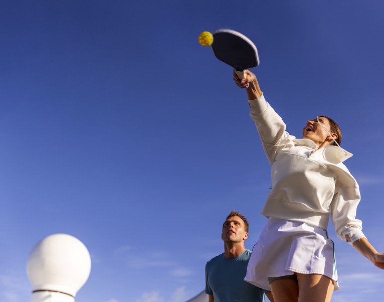Pickleball at Sea on Celebrity Millennium