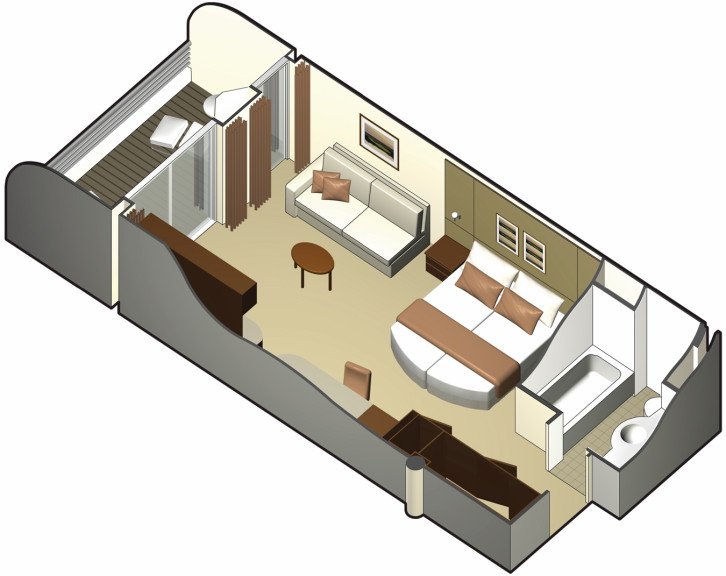 Aquaclass® Stateroom Guarantee floor Plan