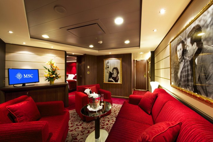 MSC Yacht Club Executive and Family Suite with Balcony