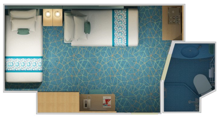 Cloud 9 Spa Interior Staterooms floor Plan