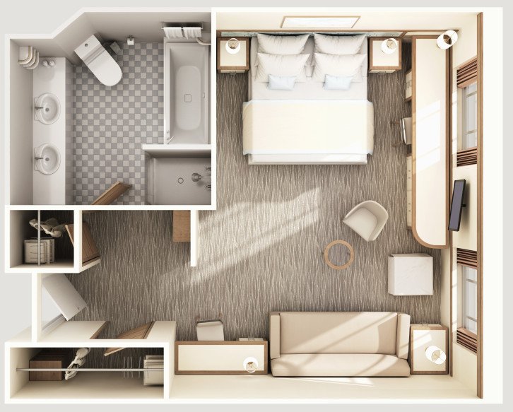Byron Beach Ocean View Suite floor Plan