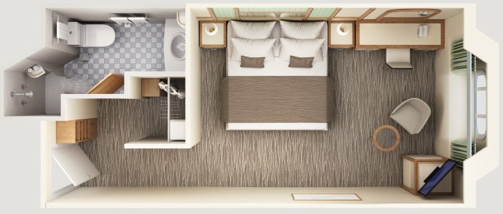 Ocean View (Obstructed View) floor Plan