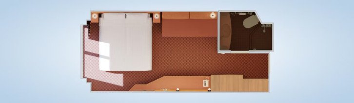 Interior with Window (Obstructed View) floor Plan