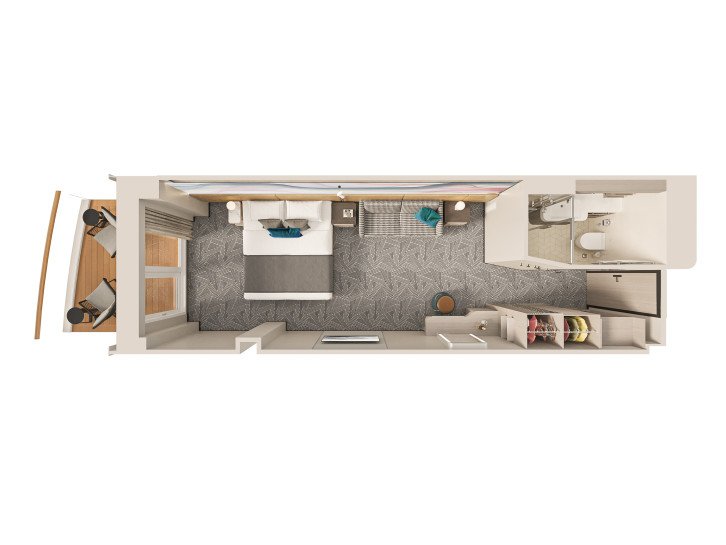 Club Balcony Suite floor Plan